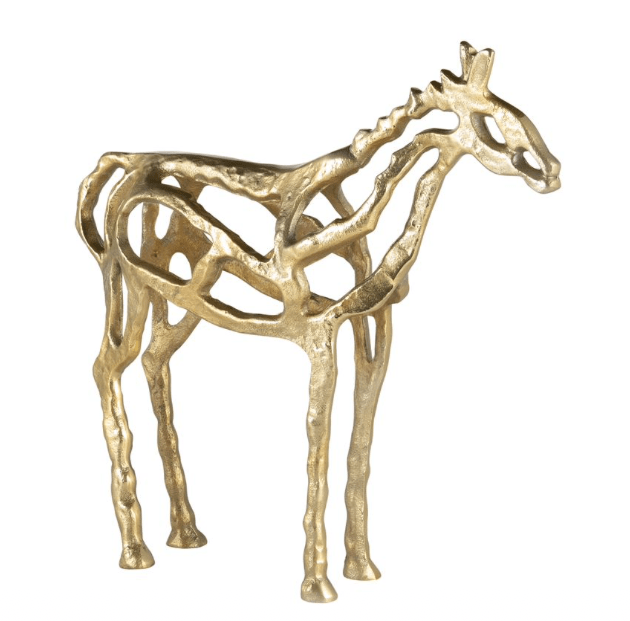 Metal 14"h Horse I llusion Sculpture Gold - From Where - 