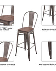 Metal Bar Counter Height Stools - From Where - 