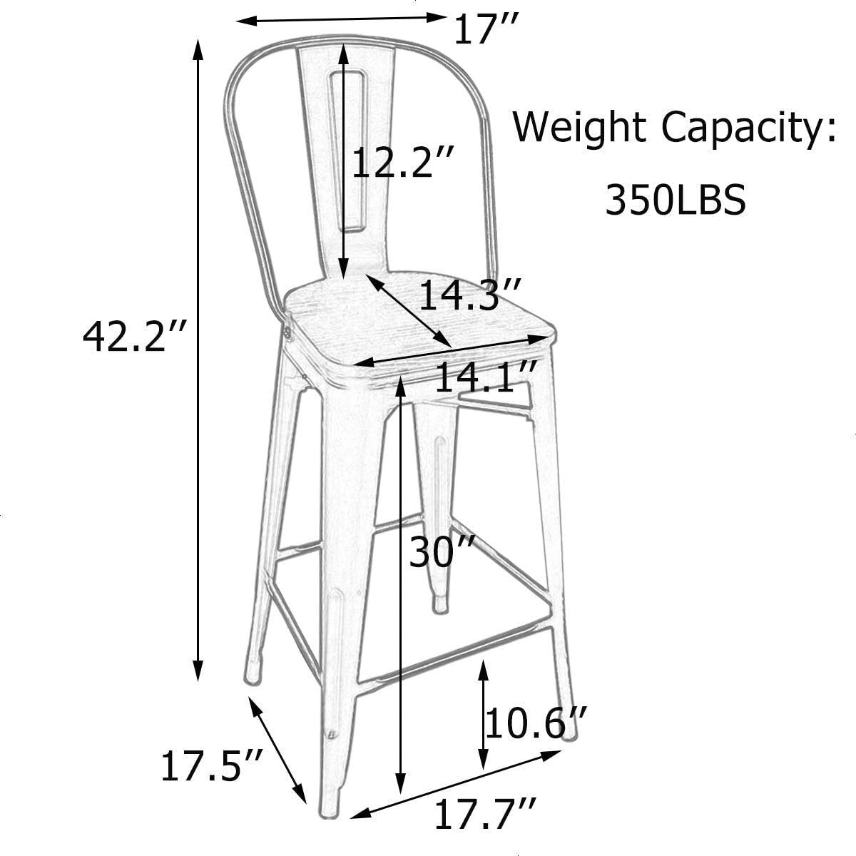 Metal Bar Counter Height Stools - From Where - 