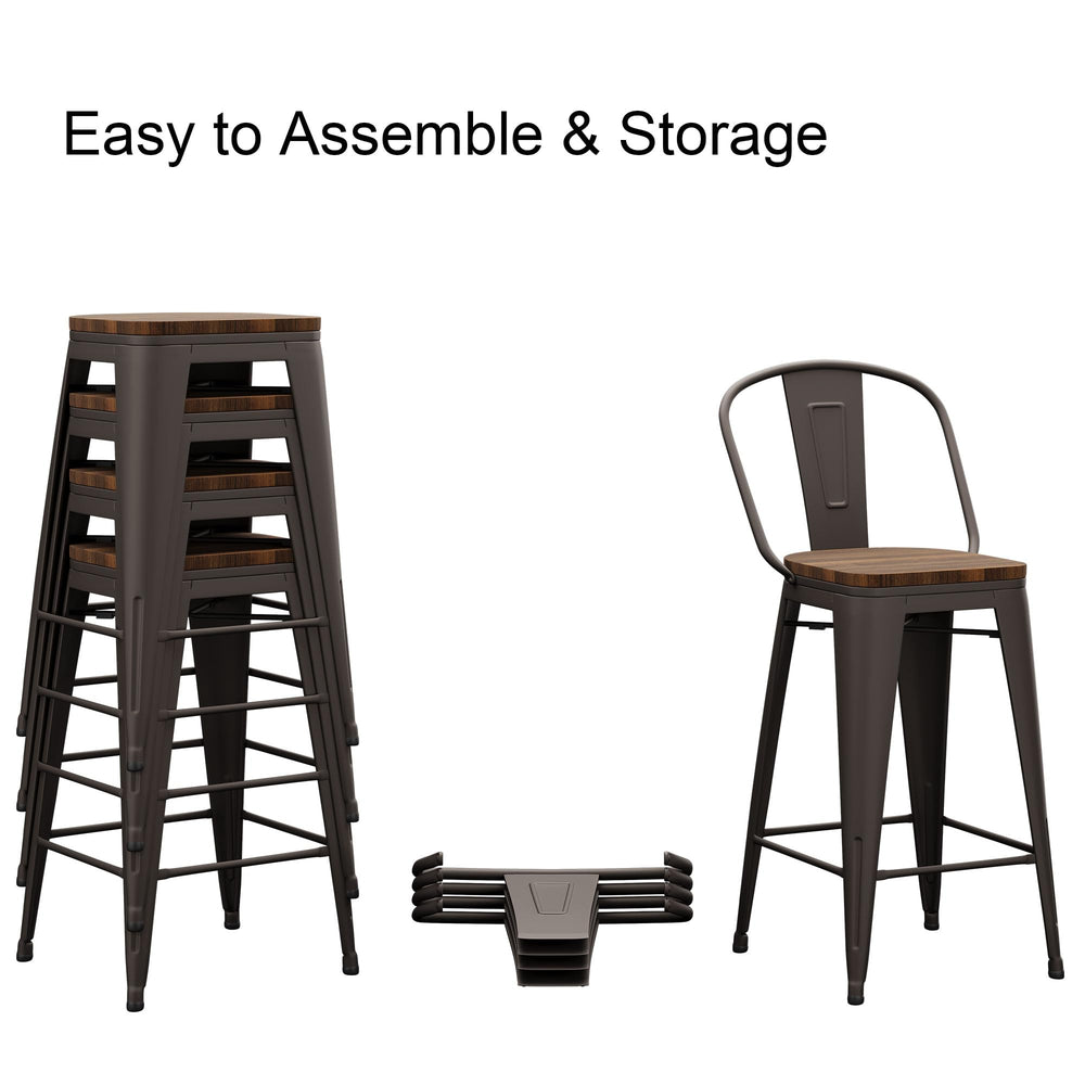 Metal Bar Counter Height Stools - From Where - 