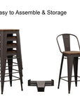 Metal Bar Counter Height Stools - From Where - 