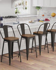 Metal Bar Counter Height Stools - From Where - 