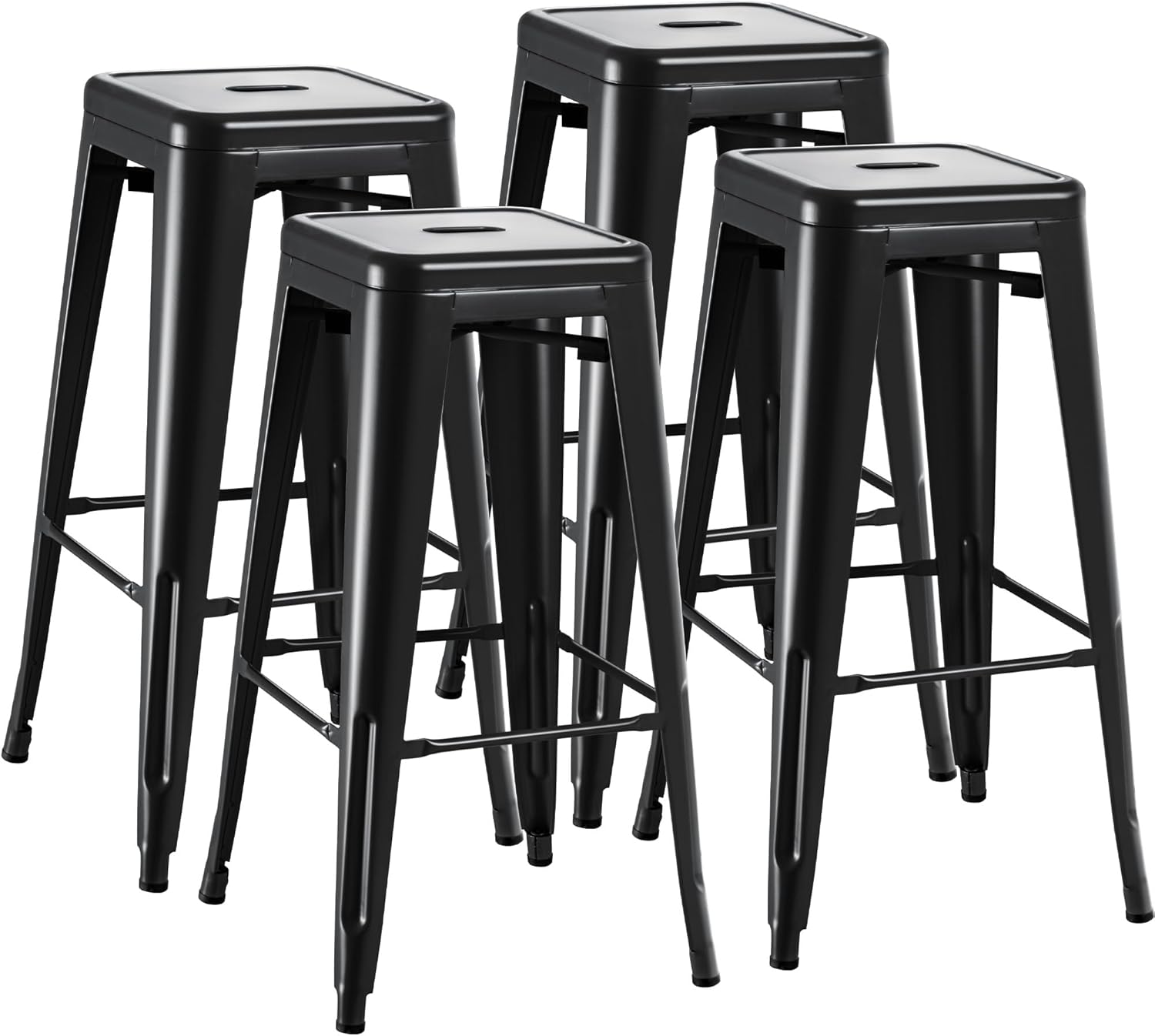Metal Bar Stools (Set of 4) - From Where Finds - 