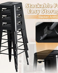 Metal Bar Stools (Set of 4) - From Where Finds - 