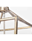 Metal Cage Antique Silver Chandelier - From Where - 