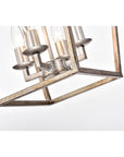 Metal Cage Antique Silver Chandelier - From Where - 