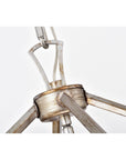 Metal Cage Antique Silver Chandelier - From Where - 
