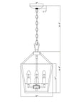 Metal Cage Antique Silver Chandelier - From Where - 