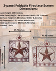 Metal Foldable Fireplace Screen - From Where - 