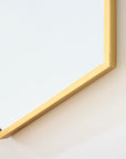 Metal Frame Hexagon Wall Mirror - From Where - 