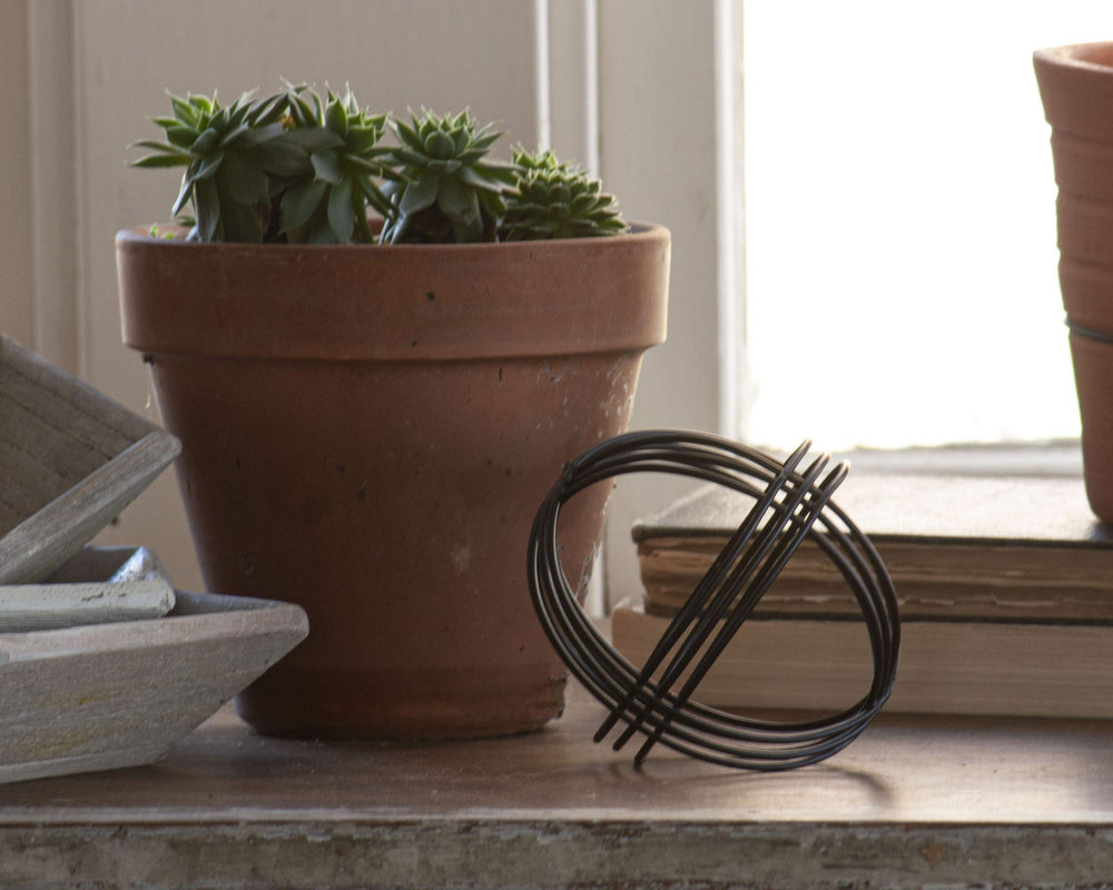 Metal Plaid Sculpture Table Top Décor - From Where - 