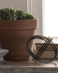 Metal Plaid Sculpture Table Top Décor - From Where - 