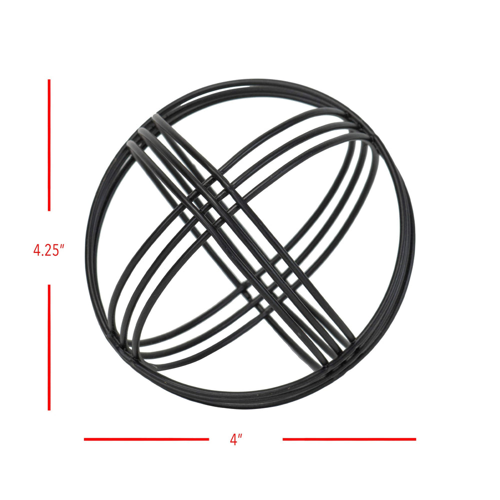 Metal Plaid Sculpture Table Top Décor - From Where - 