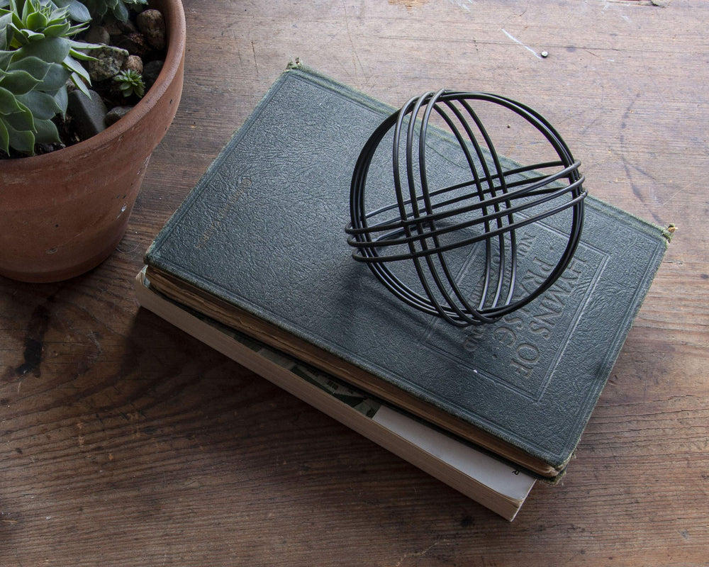 Metal Plaid Sculpture Table Top Décor - From Where - 