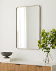 Metal Rounded Edge Wall Mirror - From Where - 