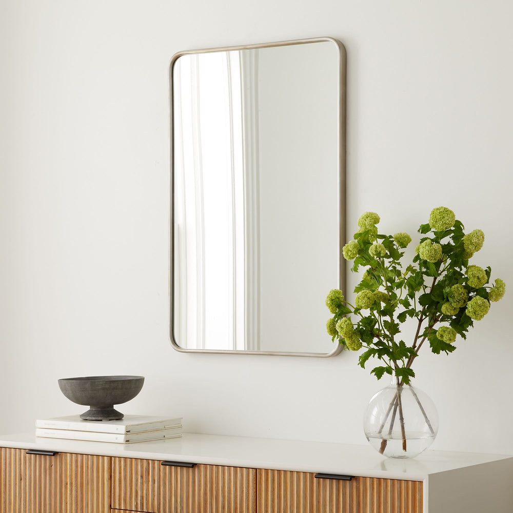 Metal Rounded Edge Wall Mirror - From Where - 