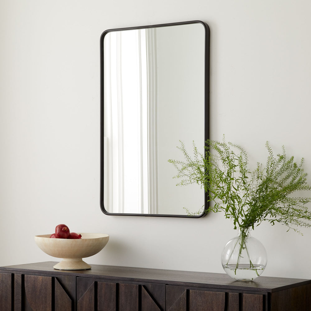 Metal Rounded Edge Wall Mirror - From Where - 