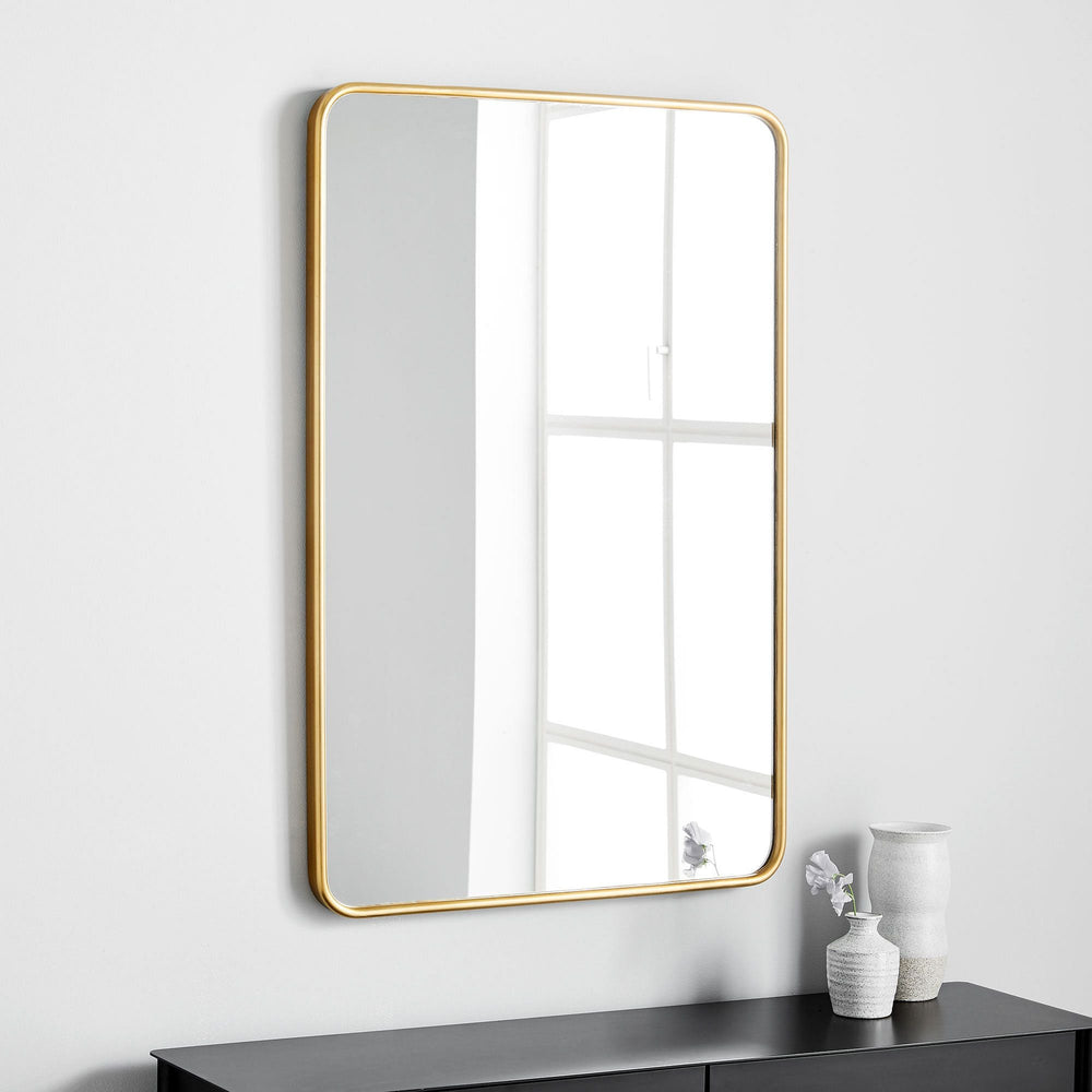 Metal Rounded Edge Wall Mirror - From Where - 