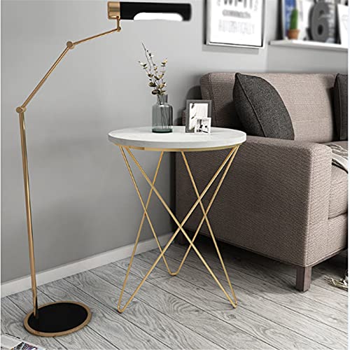 Metal Sofa Table with Marble Top - From Where - 