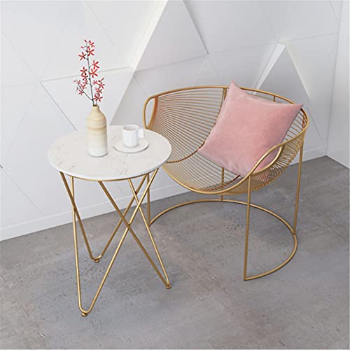 Metal Sofa Table with Marble Top - From Where - 