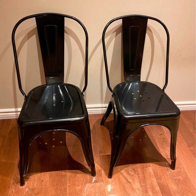 Metal Stacking Side Chair (Set of 4) - From Where - 