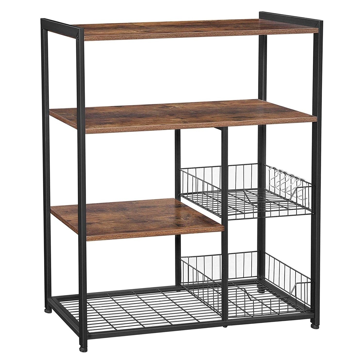 Metal Wood Frame Bakers Rack - From Where - 