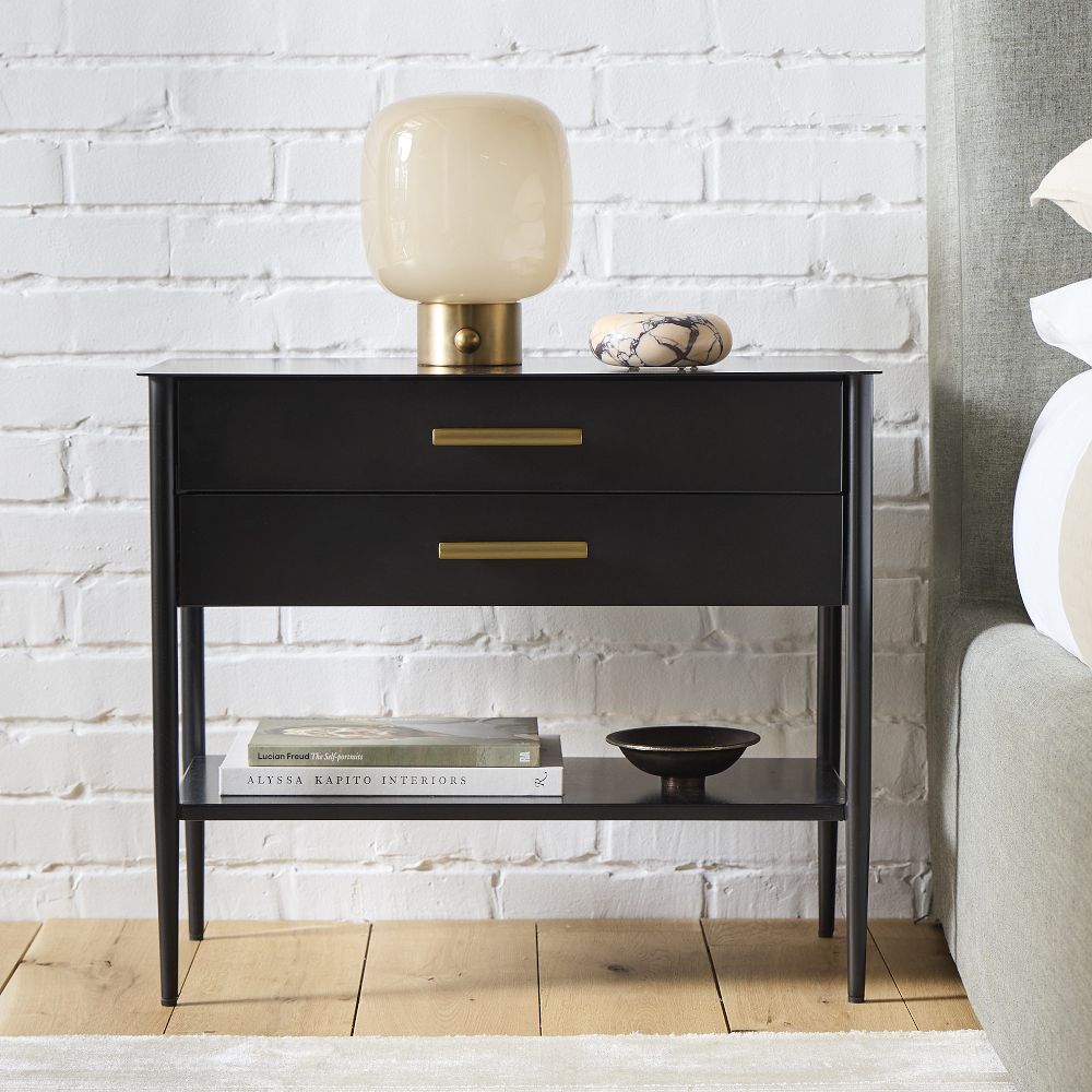 Metalwork Grand Nightstand (28") - From Where Finds - 