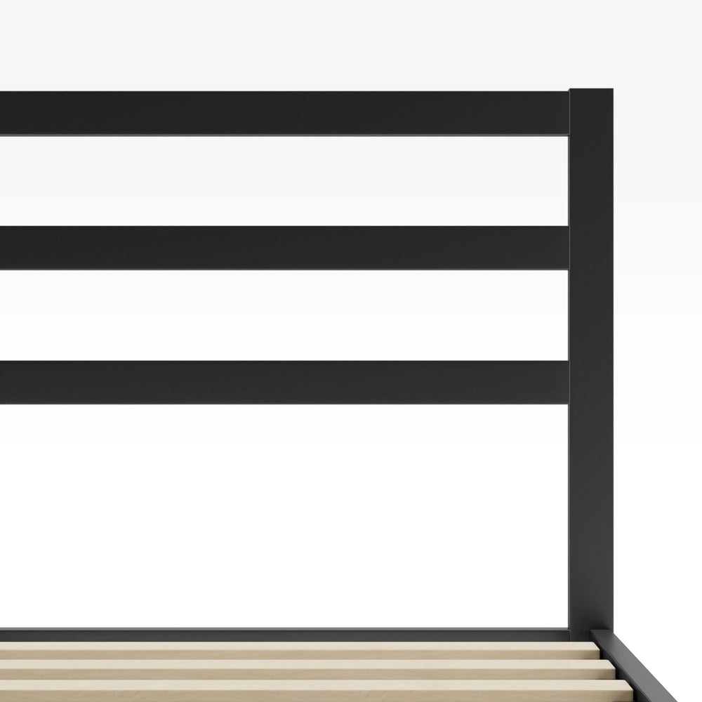 Mia Metal Platform Bed Frame with Headboard - From Where Finds - 