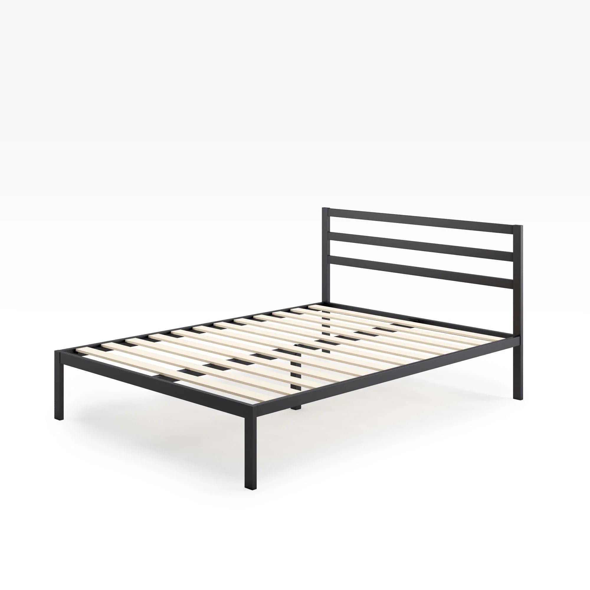 Mia Metal Platform Bed Frame with Headboard - From Where Finds - 