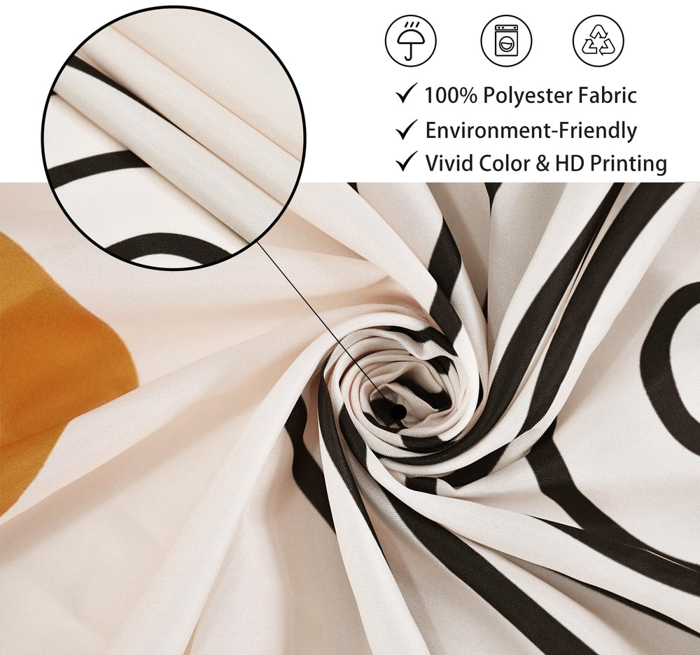 Mid Century Abstract Shower Curtain - From Where - 