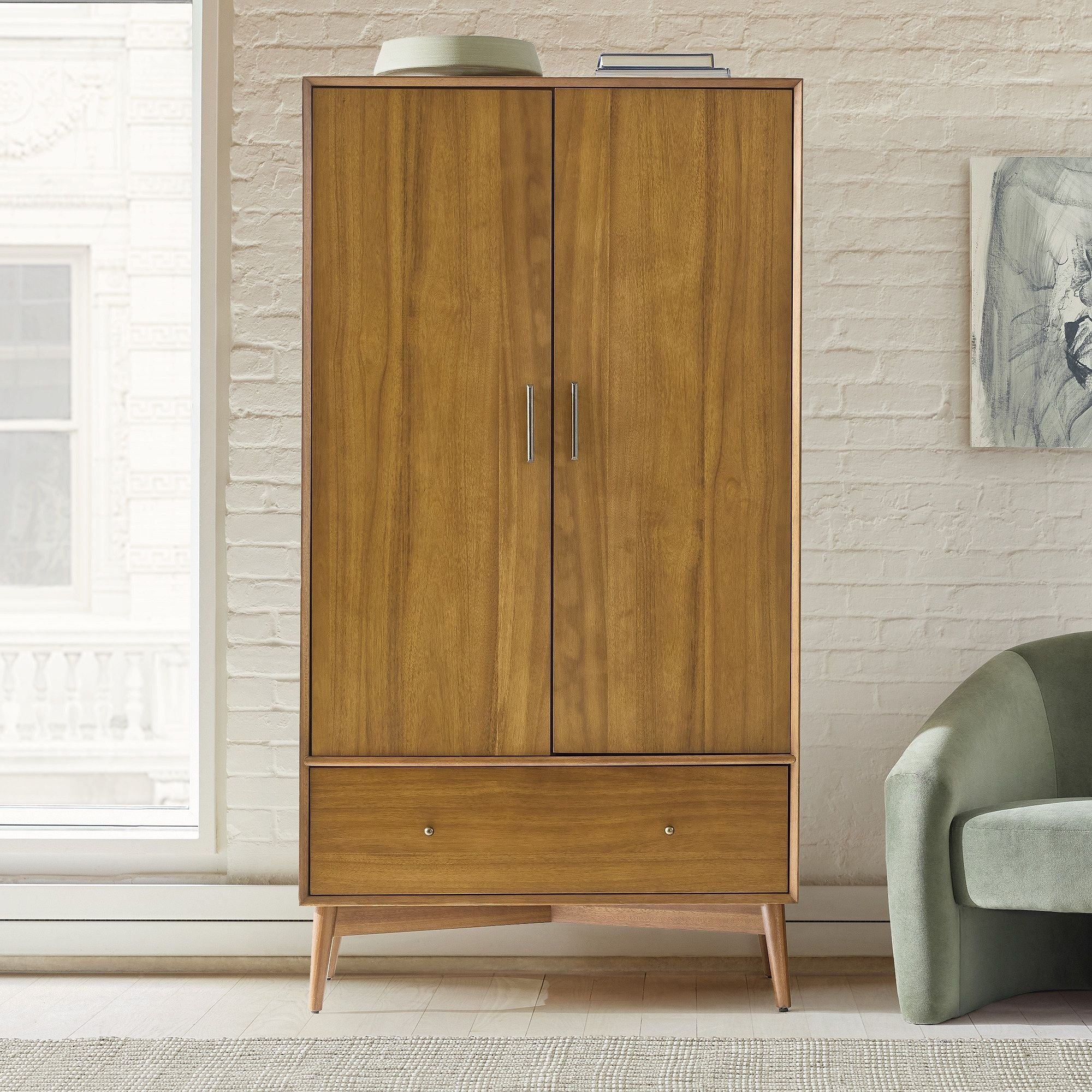 Mid-Century Armoire (38") - From Where Finds -