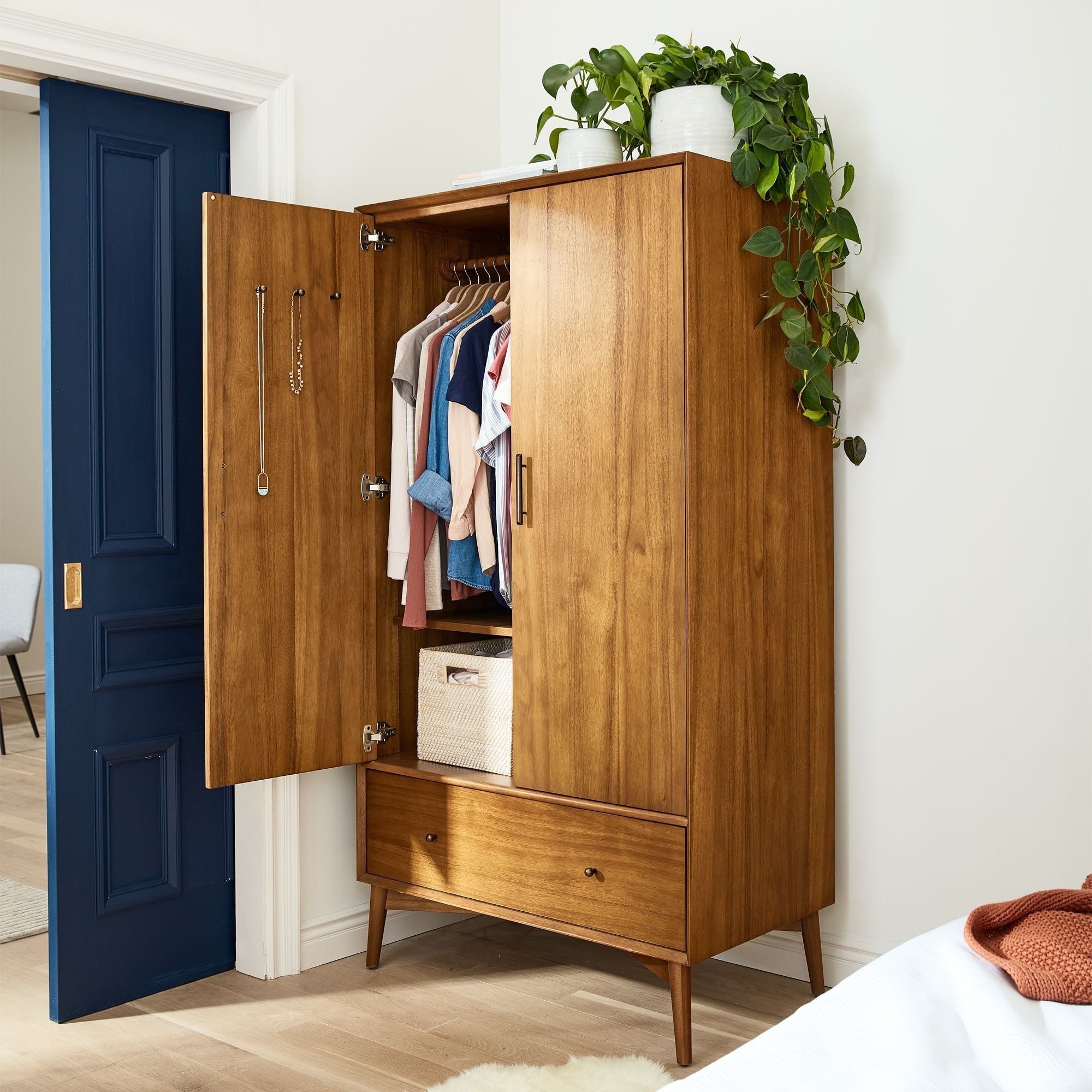 Mid-Century Armoire (38") - From Where Finds -