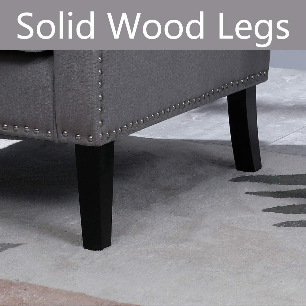 Mid - Century Grey Accent Chair - From Where Finds - 
