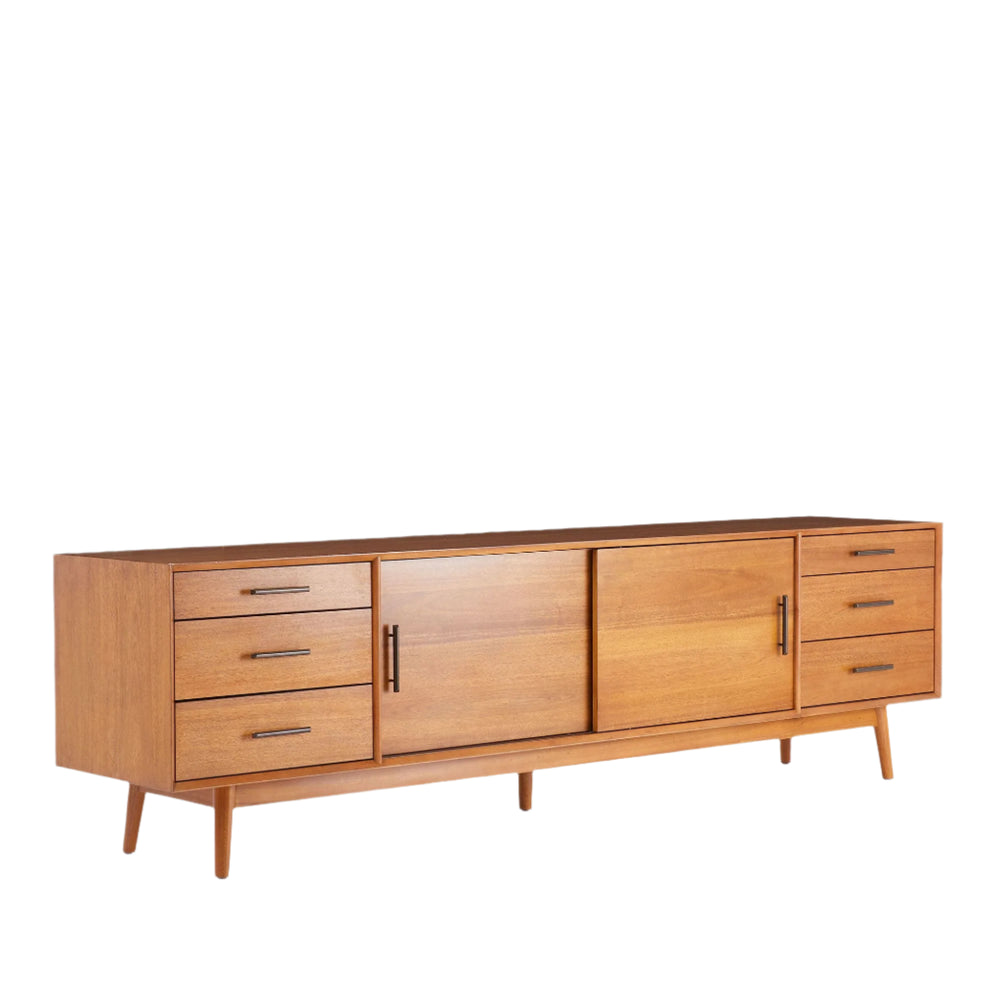 Mid - Century Media Console (96") - From Where - 