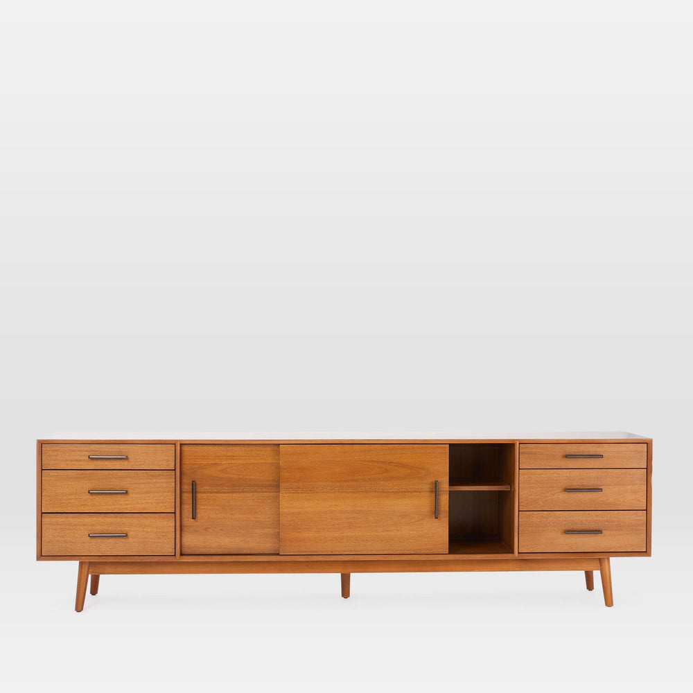 Mid - Century Media Console (96") - From Where - 