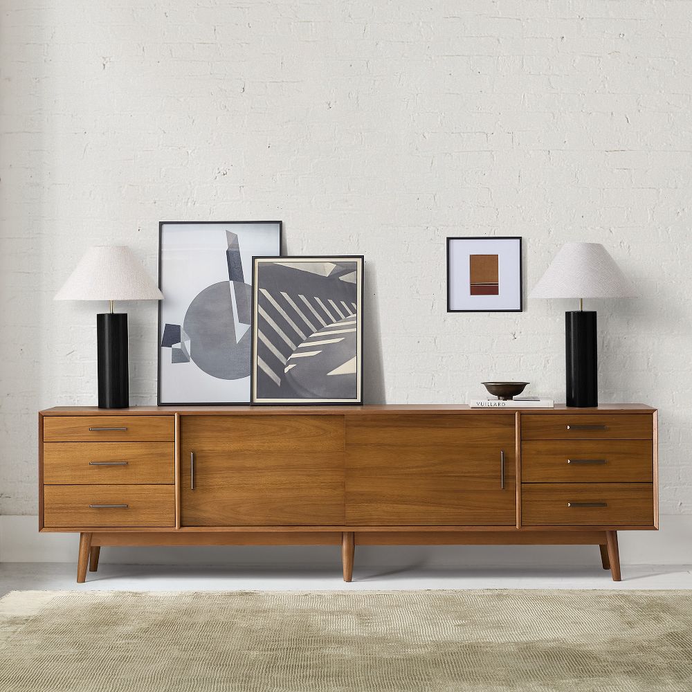 Mid - Century Media Console (96&quot;) - From Where - 