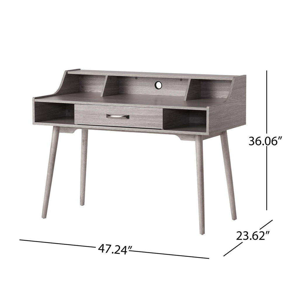 Mid Century Modern Desk with Drawers - From Where - 