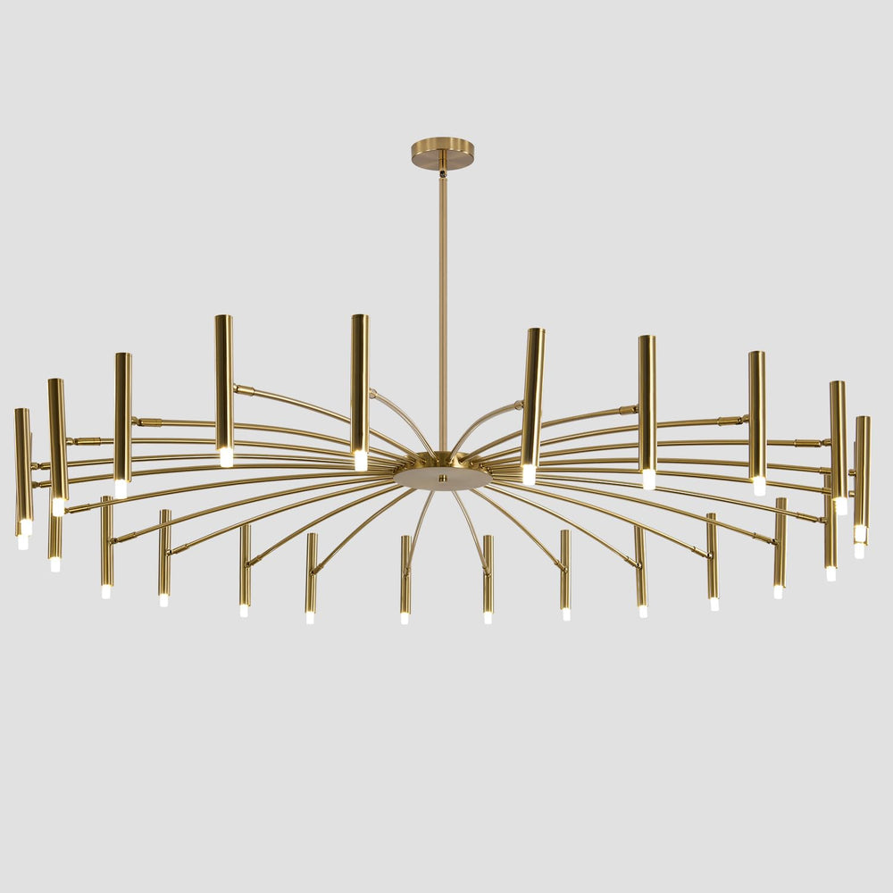 Mid Century Modern Gold Sputnik Chandelier - From Where - 