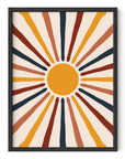 Mid Century Modern Sun Wall Art - From Where - 
