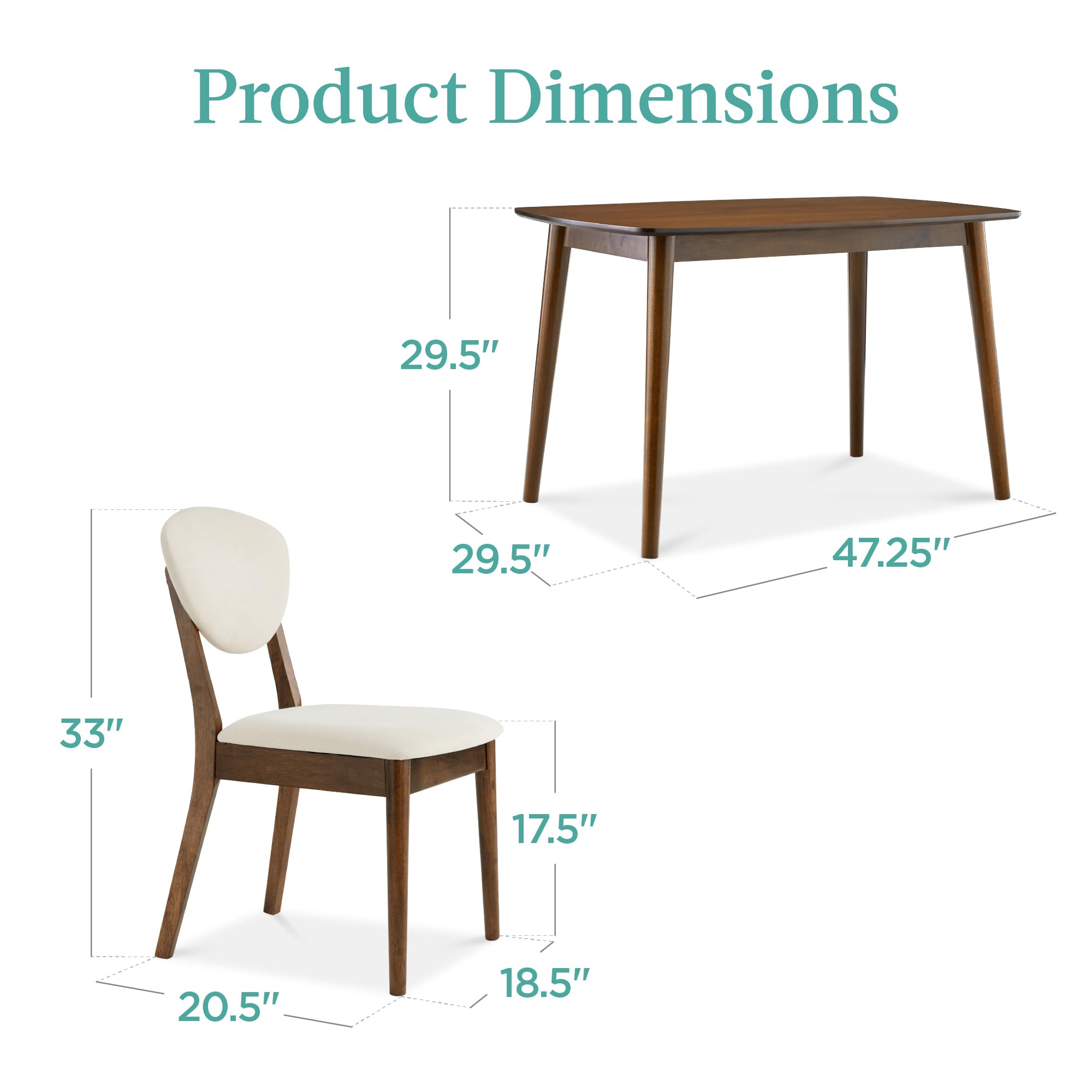 Mid - Century Modern Table & Chair Set - From Where - 