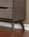 Mid - Century Modern Wood 2 - Drawer Nightstand - From Where - 