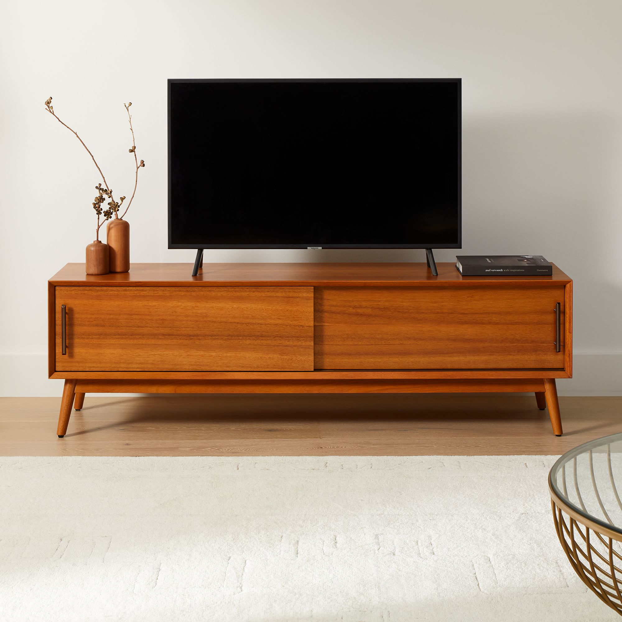 Mid - Century Storage Bench (42"–62") - From Where - 