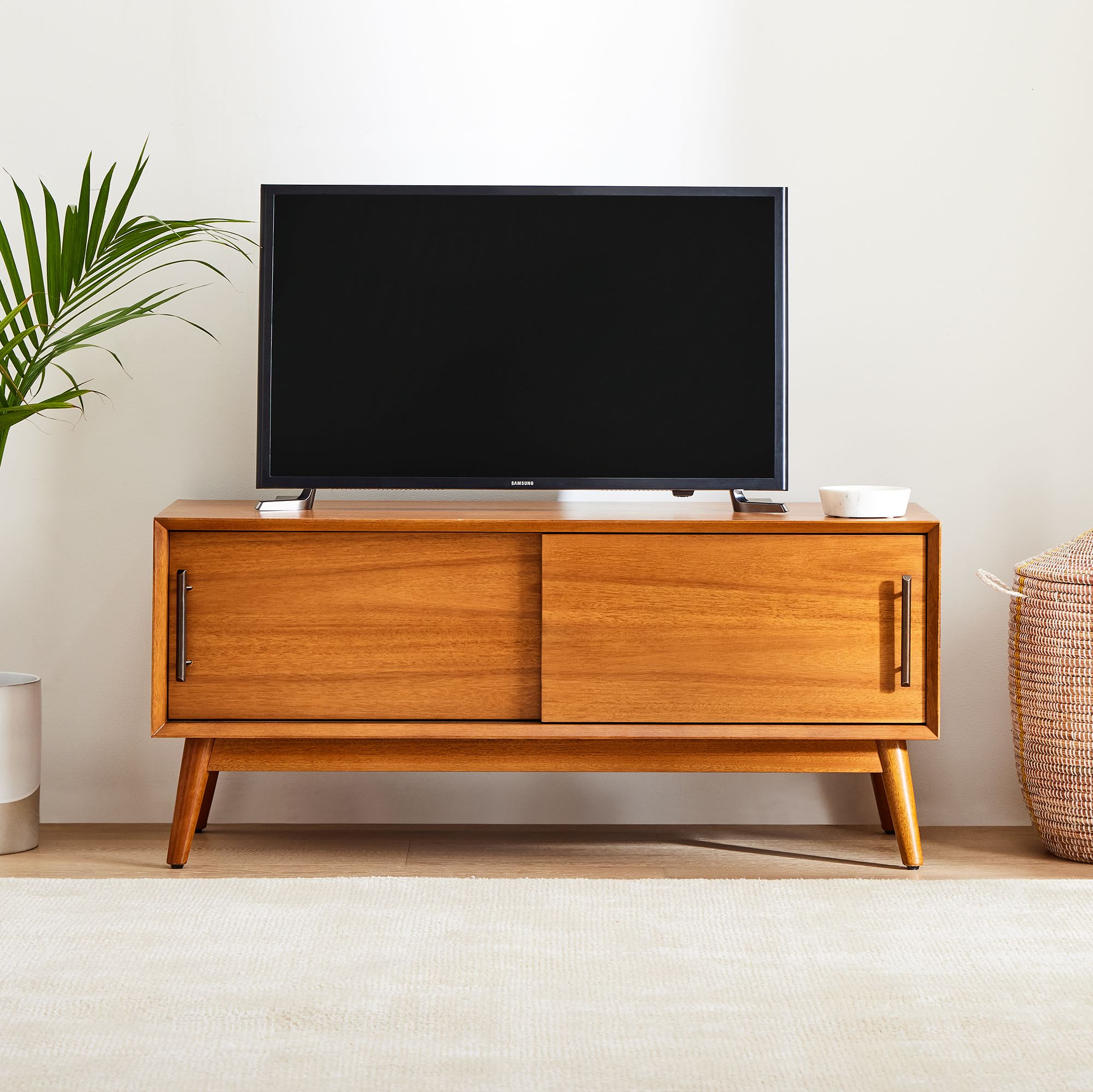 Mid - Century Storage Bench (42"–62") - From Where - 