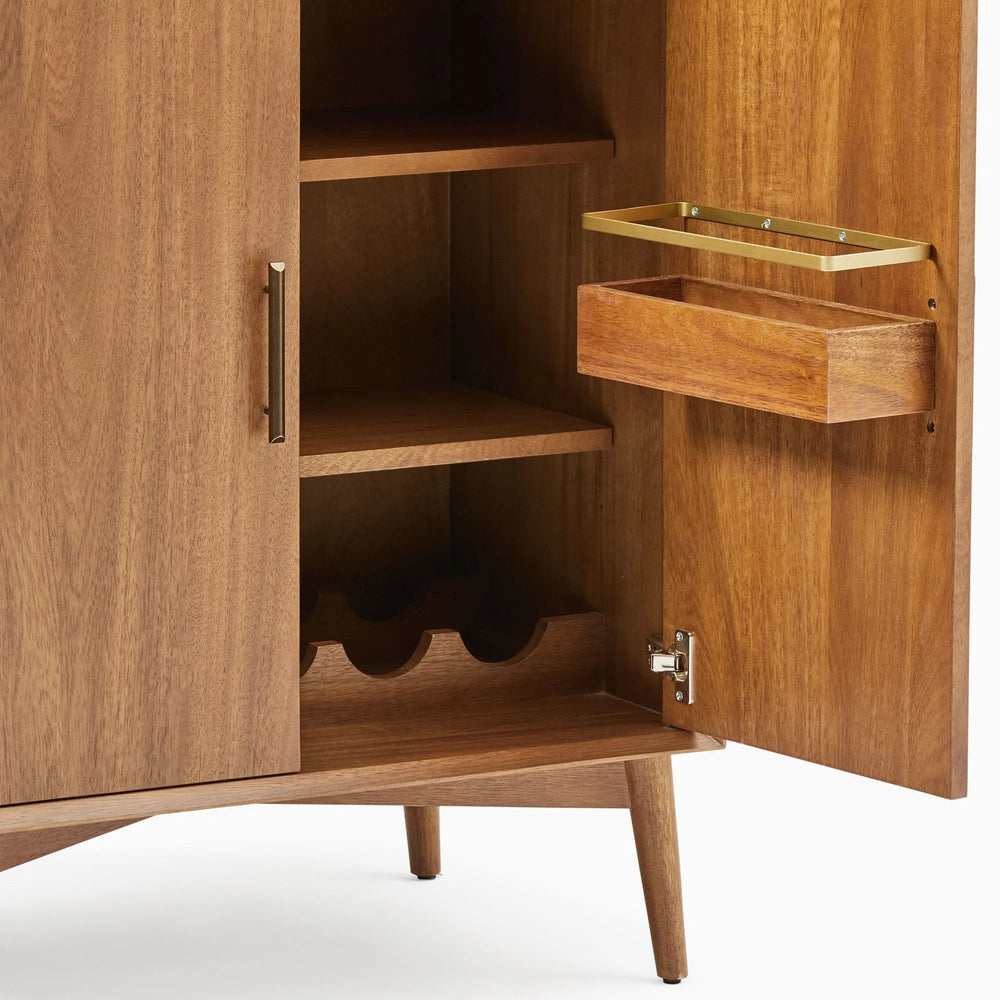Mid - Century Tall Bar Cabinet (32") - From Where Finds - 