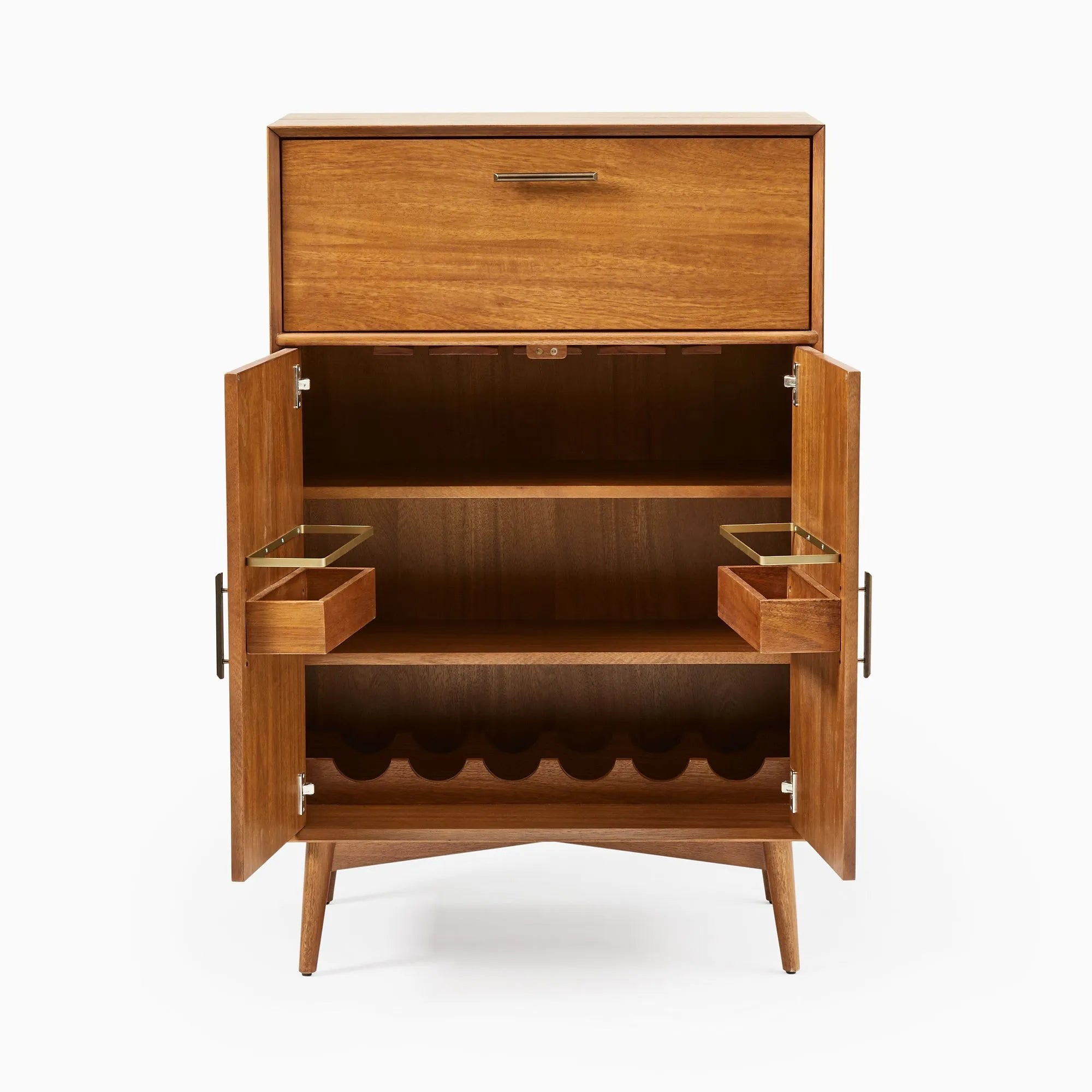 Mid - Century Tall Bar Cabinet (32") - From Where Finds - 