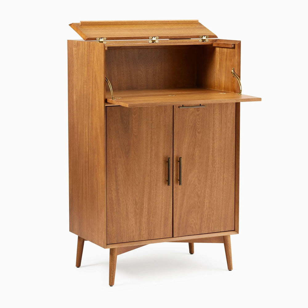 Mid - Century Tall Bar Cabinet (32") - From Where Finds - 