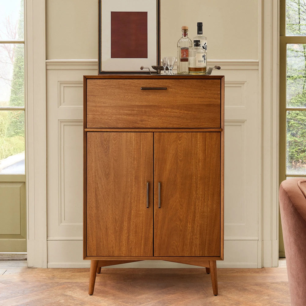 Mid - Century Tall Bar Cabinet (32") - From Where Finds - 