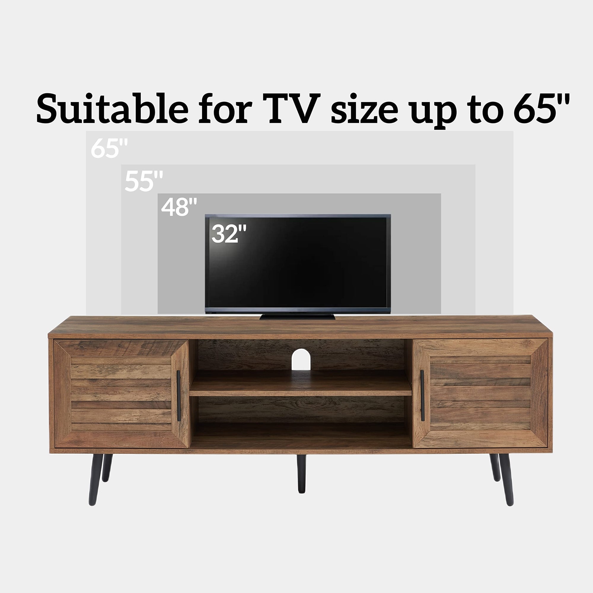 Mid - Century TV Stand (Up to 65&quot;) - From Where - 