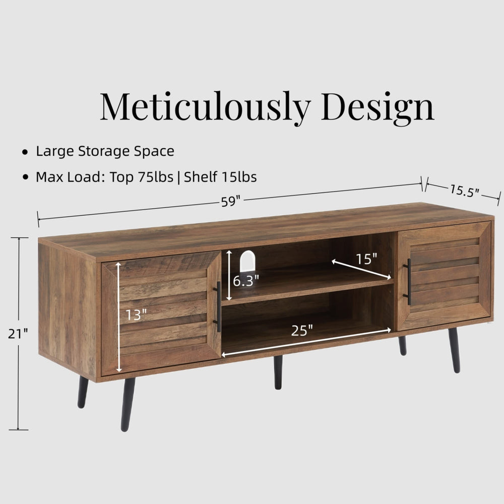 Mid - Century TV Stand (Up to 65") - From Where - 