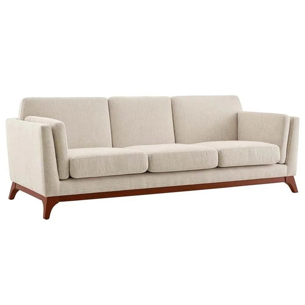 Mid Century White Modern Sofa - From Where - 
